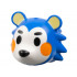 Minifigure, Head, Modified Hedgehog with Molded White Face and Printed Bright Light Yellow Inner Ears, Black Eyes, Eyebrows and Nose, Orange Cheeks Pattern: {ярко син}