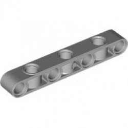 Technic, Liftarm, Modified Perpendicular Holes Thick 1 x 7: {умерено каменно сив}