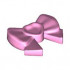 Friends Accessories Hair Decoration, Bow with Heart, Long Ribbon, and Small Pin: {светло пурпурен}