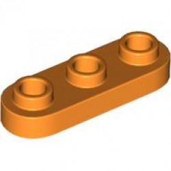 PLATE 1X3, ROUNDED, NO. 1: {ярко оранжев}