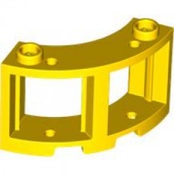 Window 3 x 3 x 2 Round Corner: {ярко жълт}