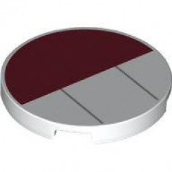 TILE 3X3, CIRCLE, NO. 47: {бял}