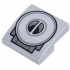 Slope, Curved 2 x 2 x 2/3 with SW Mandalorian N-1 Starfighter Engine Air Vent with Black and Dark Bluish Gray Concentric Circles Pattern: {умерено каменно сив}