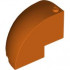 Brick, Round Corner 5 x 5 x 3 1/3 Dome Top: {червеникаво-оранжев}