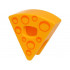 Minifigure, Headgear Head Cover, Costume Wedge Slice with Cheese with Orange Holes Pattern (BAM): {огнено жълто-оранжев}