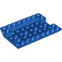 Slope, Inverted 45 6 x 8 Double with 4 Holes and 4 Pin Holes: {ярко син}