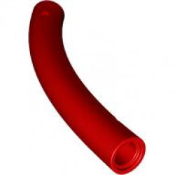 Dinosaur Tail / Neck Middle Section with Bar Hole and Technic Pin Hole: {ярко червен}