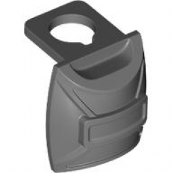 Minifigure Backpack Thin, Parachute Container: {тъмно каменно сив}