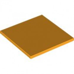 Tile 6 x 6 with Bottom Tubes: {огнено жълто-оранжев}