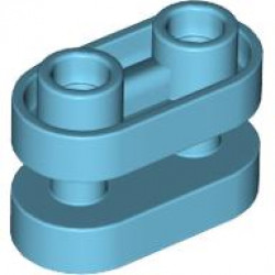 Brick, Round 1 x 2 with Hollow Studs and Open Center with Bars: {умерено небесносин}