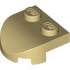 Brick, Round 2 x 2 x 2/3 Half Circle Extended with 2 Studs and Curved Top: {тухлено жълт}