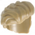 Minifigure, Hair Male, Swept Right, Missing Left Side: {пясъчно жълт}