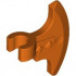 Minifigure, Weapon Axe Head with Clip: {червеникаво-оранжев}
