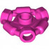 Minifigure, Weapon Holder Ring with 3 Bars and 3 Bar Holes (Ninjago Aeroblade Center) - Open Stud: {ярко пурпурен}