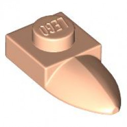 Plate, Modified 1 x 1 with Tooth Horizontal: {светло нуга}