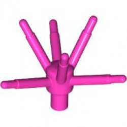 Plant Flower Stem with Bar and 6 Stems: {ярко пурпурен}