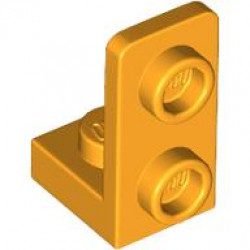 Bracket 1 x 1 - 1 x 2 Inverted: {огнено жълто-оранжев}