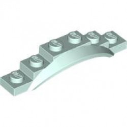 Vehicle, Mudguard 1 1/2 x 6 x 1 with Arch: {аквамарин}