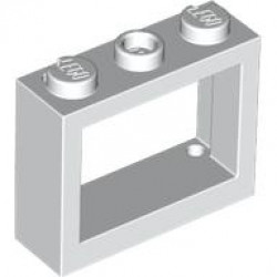 Window 1 x 3 x 2 Flat Front: {бял}
