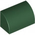 Slope, Curved 1 x 2 with Bottom Stud Holder: {земно зелен}