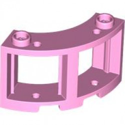 Window 3 x 3 x 2 Round Corner: {светло пурпурен}