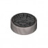 Tile, Round 1 x 1 with Dark Silver Lady Liberty Head Profile and Black Scratches on Silver Background Coin Pattern: {сребърно метален}