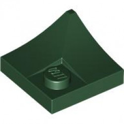 Arch 2 x 2 Inverted Corner with Recessed Stud: {земно зелен}