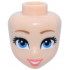 Mini Doll, Head Friends with Medium Nougat Eyebrows, Dark Azure Eyes, Coral Lips, and Open Mouth Smile with Teeth Pattern: {светло нуга}