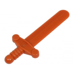 Minifigure, Weapon Sword, Shortsword Elaborate Hilt: {тъмно оранжев}