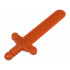 Minifigure, Weapon Sword, Shortsword Elaborate Hilt: {тъмно оранжев}