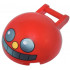 Windscreen 4 x 4 x 1 2/3 Canopy Half Sphere with Bar Handle with Metallic Light Blue Eyes and Mouth and Yellow Nose Pattern (Sonic the Hedgehog Egg Pawn Face): {ярко червен}