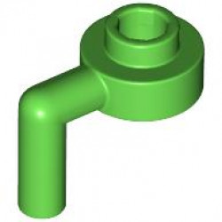 Plate, Round 1 x 1 Open Stud with Bar Arm Down: {ярко зелен}