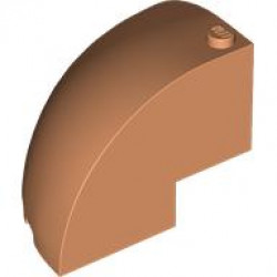 Brick, Round Corner 5 x 5 x 3 1/3 Dome Top: {нуга}