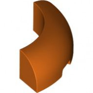 1/4 ARCH BRICK 3X3, W/ CUTOUT, NO. 1: {червеникаво-оранжев}