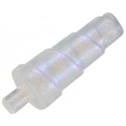 Minifigure, Spiral Unicorn Horn with Small Pin: {прозрачен опал}