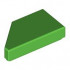 TILE 1X2, DEG. 45, CUT, RIGHT: {ярко зелен}