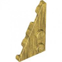 LEFT PLATE 2X4, DEG. 27: {топло златист}