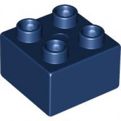 DUPLO BRICK 2X2: {земно син}