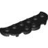 Plate, Round 2 x 6 Scalloped Edge: {черен}