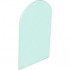 Glass for Door Frame 1 x 6 x 7 Arched with Notches and Rounded Pillars: {прозрачно светло син}
