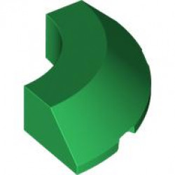 1/4 CONE, 4X4X1, W/ CUTOUT, NO. 1: {тъмно зелен}
