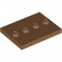 PLATE 3X4 WITH 4 KNOBS: {умерен нуга}