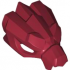 Minifigure, Headgear Helmet Dragon Upper Jaw with Bar Holes: {нов тъмно червен}