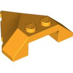 Wedge 4 x 4 Pointed: {огнено жълто-оранжев}