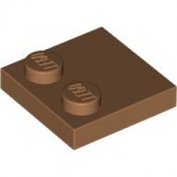 PLATE 2X2, W/ REDUCED KNOBS: {умерен нуга}