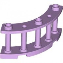 Fence 4 x 4 x 2 Quarter Round Spindled with 3 Studs: {лавандулов}