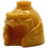 Minifigure, Headgear Helmet with Cheek Protection,  Wings, Animal Face and Stud on Top: {топло златист}