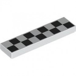 FLAT TILE 1X4, NO. 222: {бял}