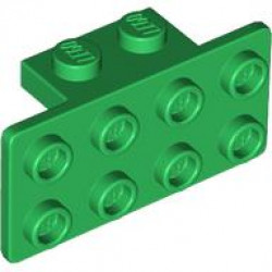 ANGLE PLATE 1X2 / 2X4: {тъмно зелен}