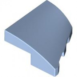 PLATE 2X2X2/3, HALF BOW, W/ CUT, LEFT: {светло кралско син}